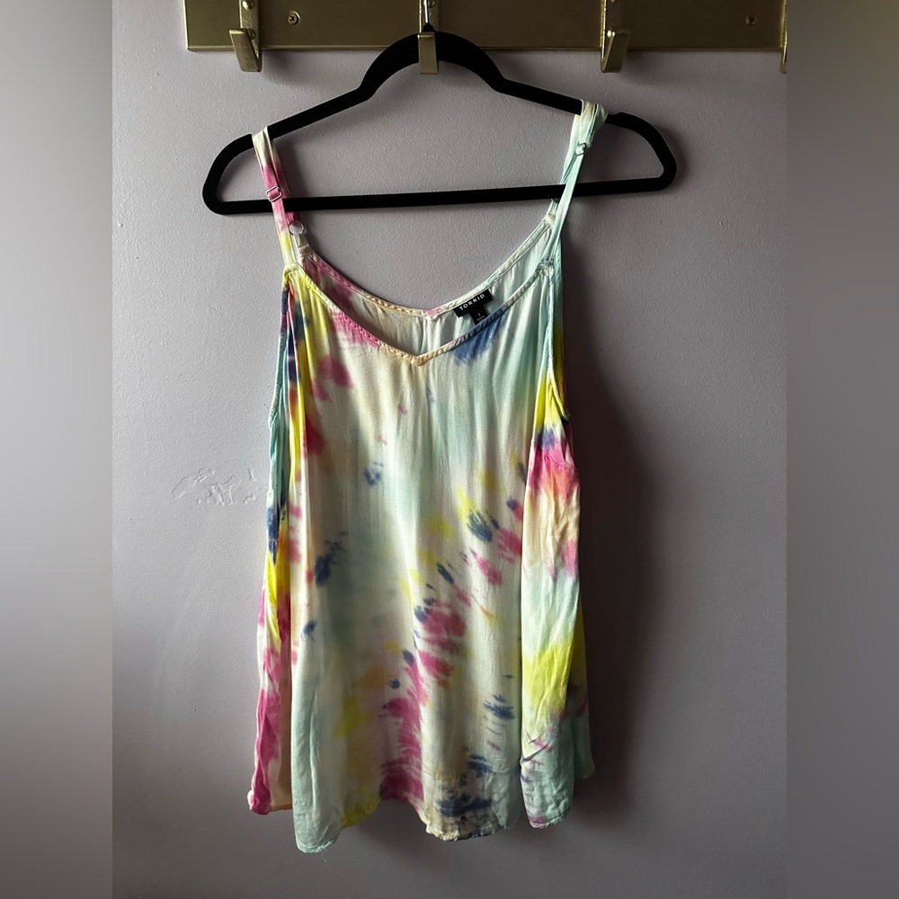 Torrid White Tie Dye Sleeveless Top Size 1X